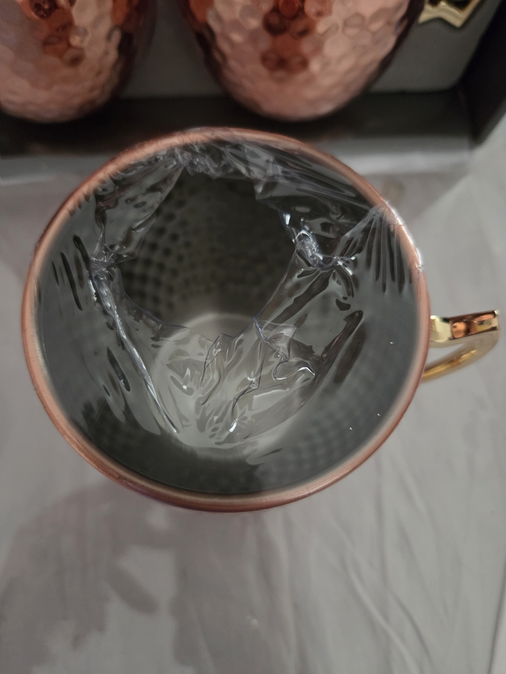 Hammered Copper Moscow Mule Mugs - Set of 4 NWT - Picture 4 of 6